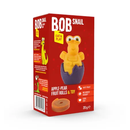 Przekąska Eat & Play Jabłko-Gruszka z Zabawką 20 g – Bez Cukru, Bezglutenowa