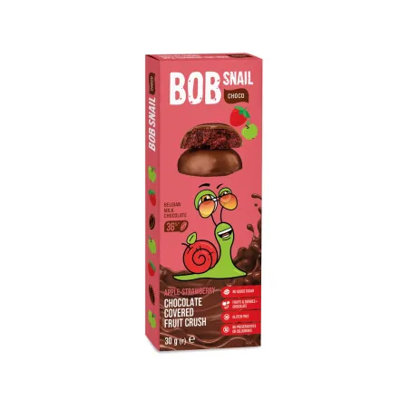 Przekąska Choco Jabłko-Truskawka 30 g – Bez Cukru, Bob Snail