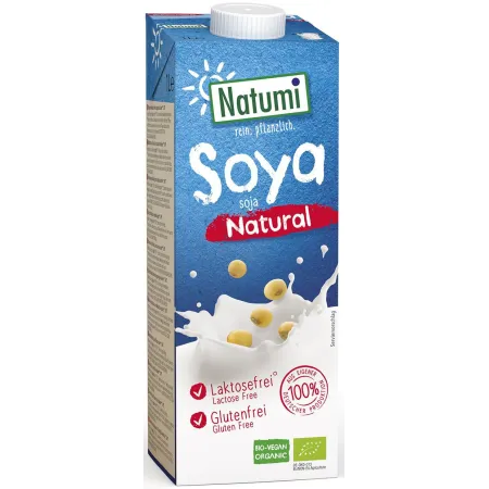 Napój Sojowy BIO 1 L – Bezglutenowy, Bez Cukru | Natumi