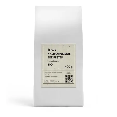 Ekologiczne śliwki kalifornijskie BIO 400 g – naturalna przekąska