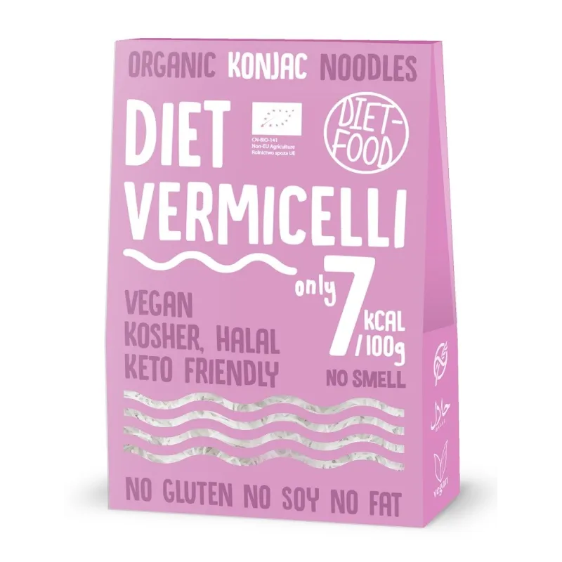 Makaron konjac Vermicelli BIO 385 g – bezglutenowy, niskokaloryczny