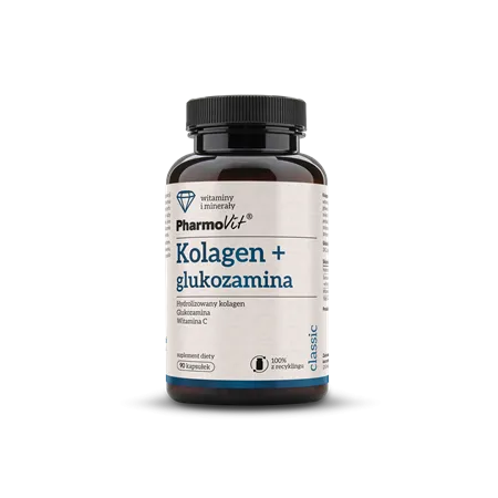 Kolagen + Glukozamina Bezglutenowe 90 kapsułek – PHARMOVIT