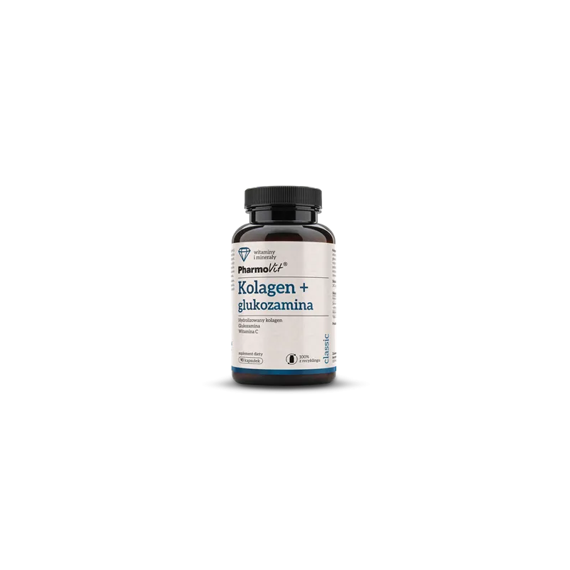 Kolagen + Glukozamina Bezglutenowe 90 kapsułek – PHARMOVIT