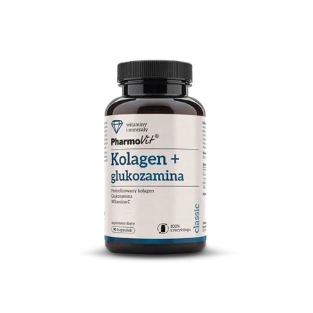 Kolagen + Glukozamina Bezglutenowe 90 kapsułek – PHARMOVIT