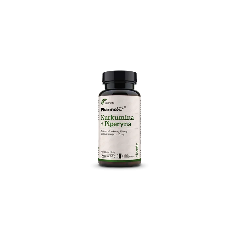 Kurkuma + Piperyna Bezglutenowe 90 kaps. – PHARMOVIT