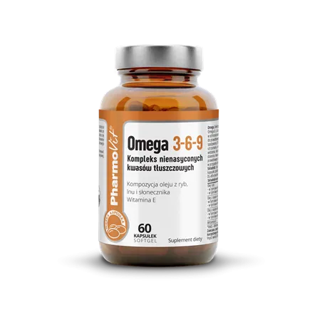Omega 3-6-9 Bezglutenowe 60 kapsułek – PHARMOVIT