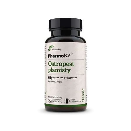 Ostropest Plamisty (330 mg) Bezglutenowy 90 kaps. – PHARMOVIT