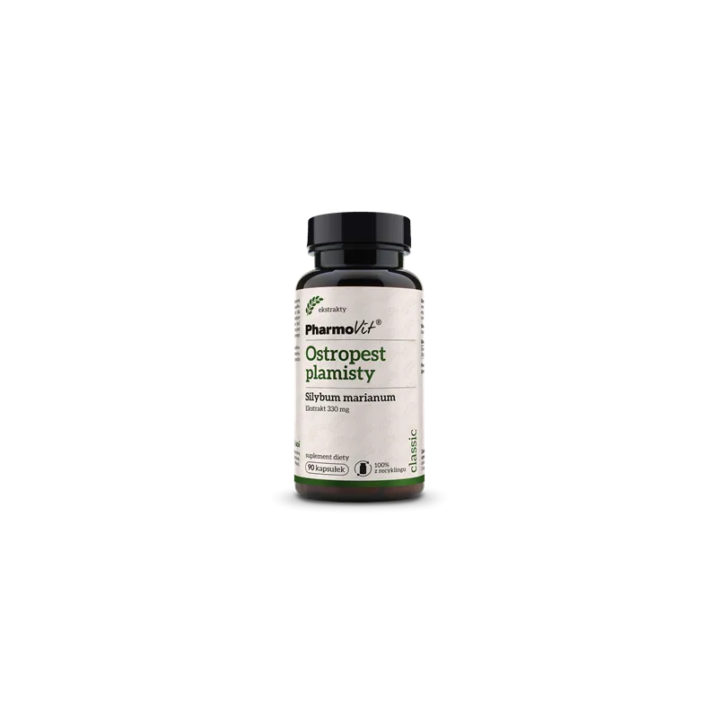 Ostropest Plamisty (330 mg) Bezglutenowy 90 kaps. – PHARMOVIT