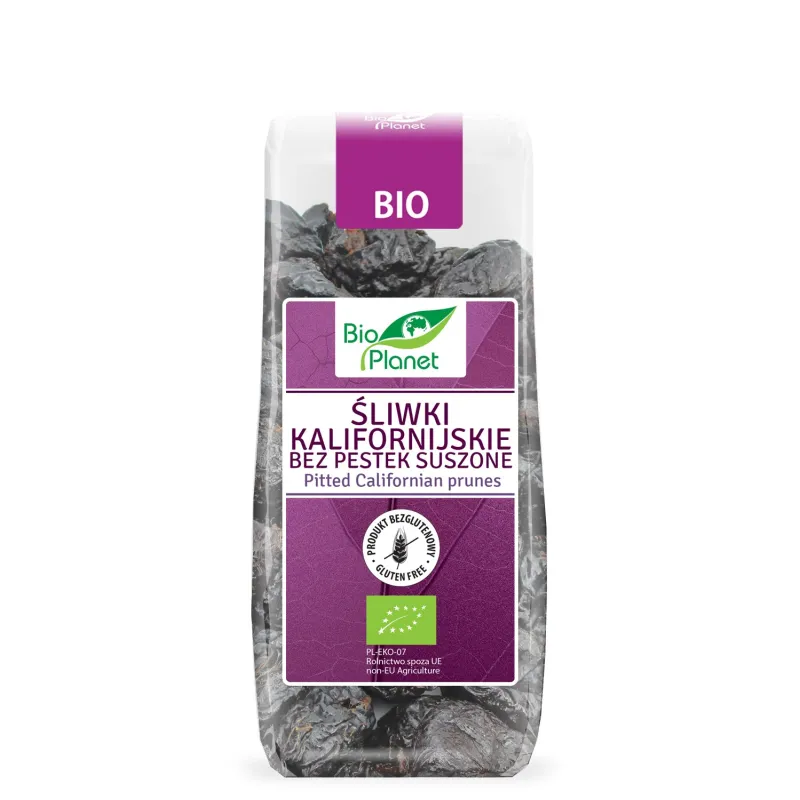 Śliwki Kalifornijskie Suszone BIO 200 g – Bezglutenowe, Ekologiczne