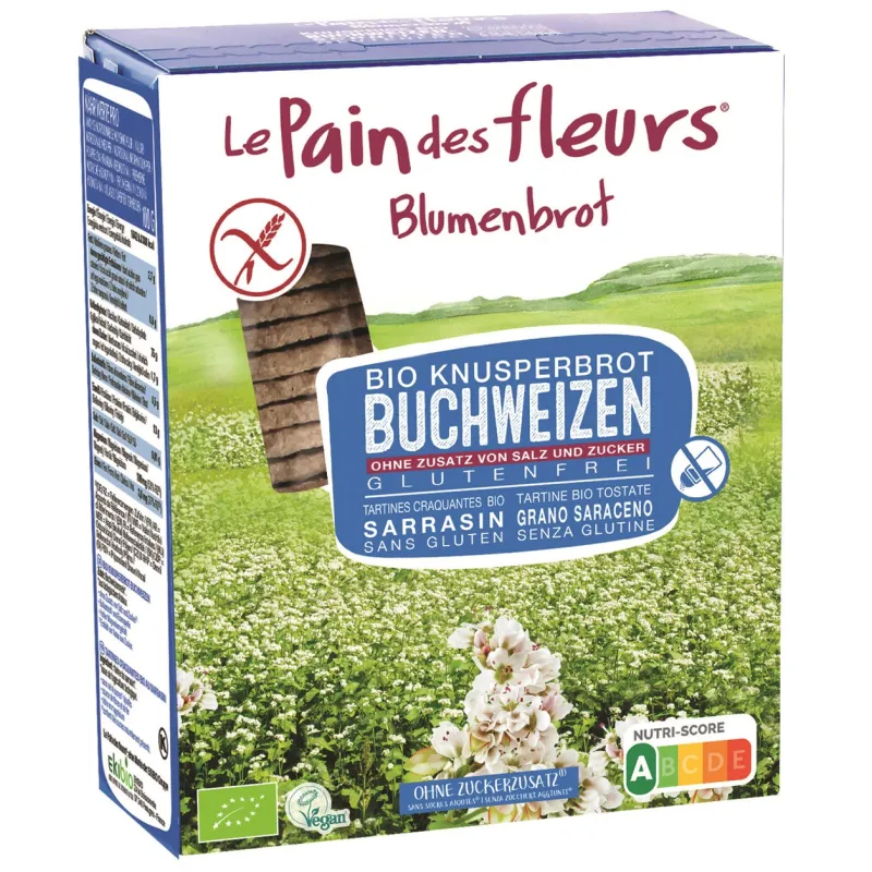 Pieczywo Chrupkie Gryczane BIO Bezglutenowe – Le Pain des Fleurs