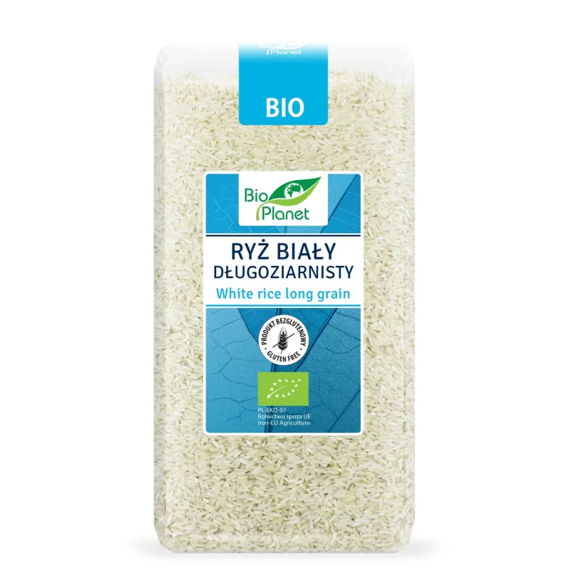 Ryż Biały Długoziarnisty Bezglutenowy BIO 500 g – Ekologiczny