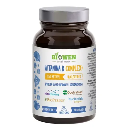 Witamina B COMPLEX+ Biowen – Wegański suplement bez glutenu