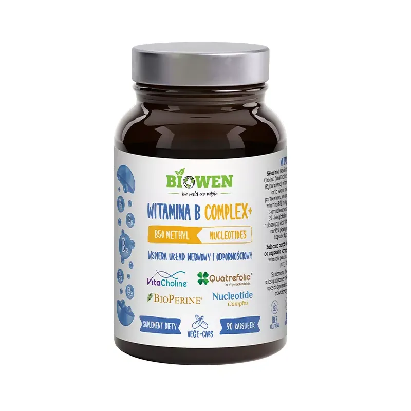 Witamina B COMPLEX+ Biowen – Wegański suplement bez glutenu