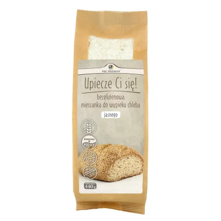 Mieszanka do chleba jasnego bezglutenowa - bez cukru, wegańska - Pięć Przemian