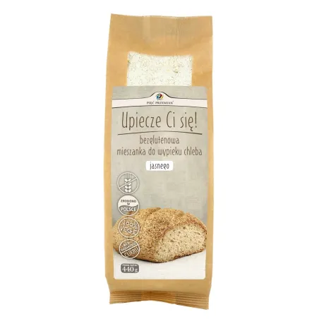 Mieszanka do chleba jasnego bezglutenowa - bez cukru, wegańska - Pięć Przemian