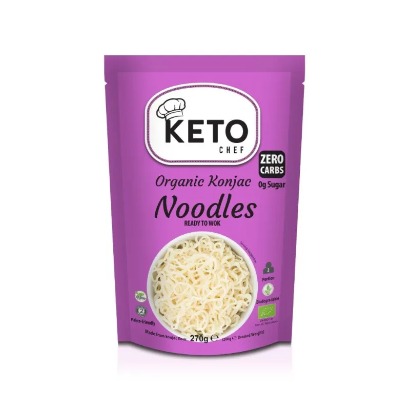Makaron konjac Keto Chef - bezglutenowy, gotowy na woka, bio