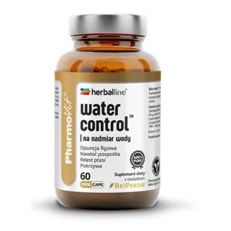 Kapsułki na Nadmiar Wody w Organizmie (Water Control) Bezglutenowe, 60 szt.